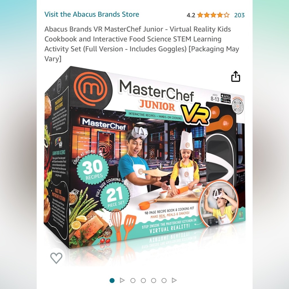 Brand new virtual reality masterchef